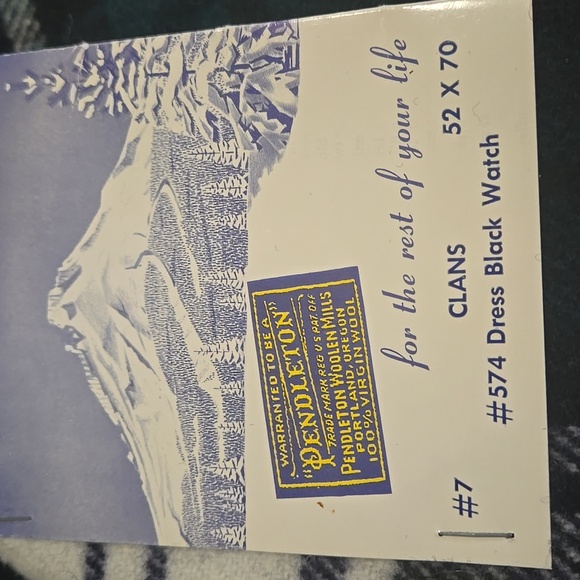 Pendleton Wool Tartan Stadium Blanket Vintage 1960s NWT Ralph Lauren Christmas - Picture 2 of 10